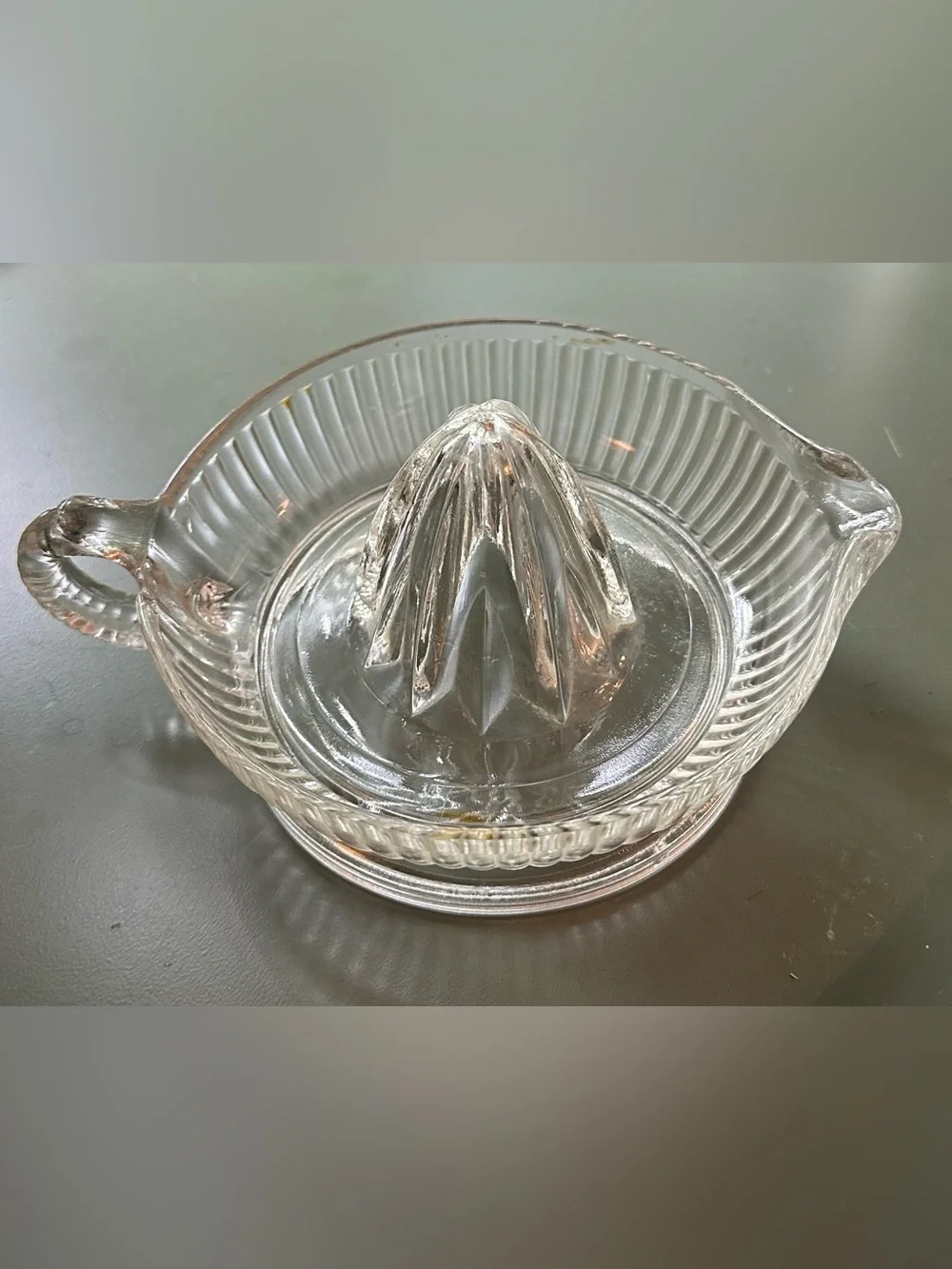 Vintage glass juicer